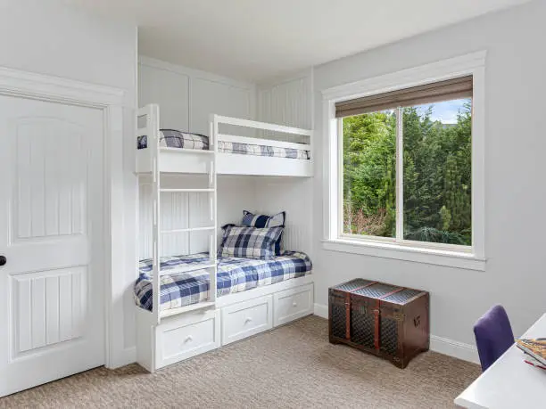 child's bedroom in luxury home