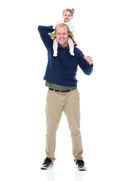 istock Single father standing in front of white background 1211468520