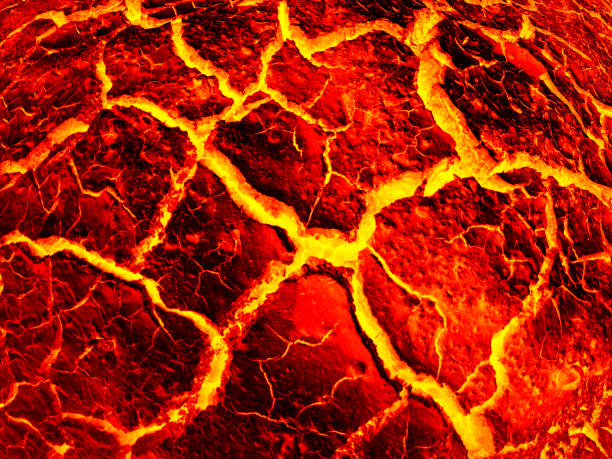 istock Lush lava. red lava texture background 1211470253