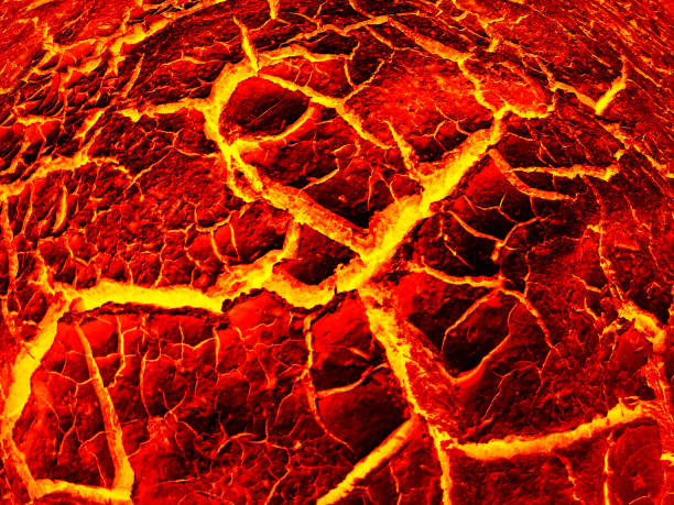 istock Lush lava. red lava texture background 1211470317