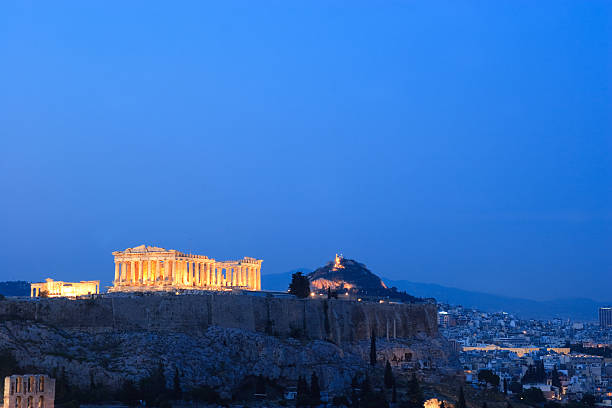istock The Acropolis of Athens, Greece at night 121147130