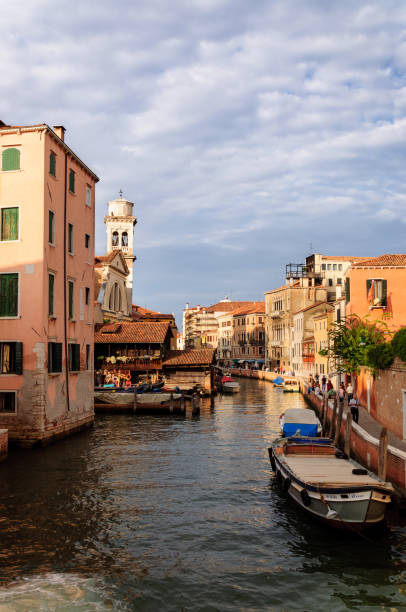 istock Typical Venice canal with gondola 1211474628