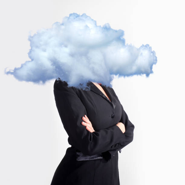 istock Cloud Computing concept of New Age Businesswoman 1211480476