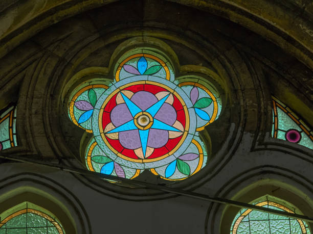 istock Stained Glass Details Inside Chhatrapati Shivaji Maharaj Terminus 1211486860