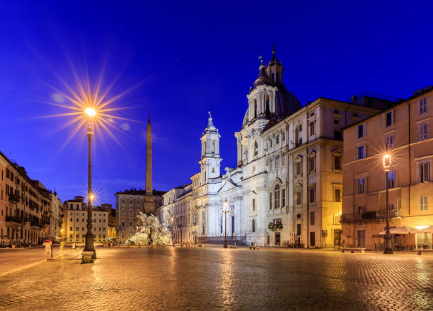 나보나 광장, 로마, 이탈리아 - piazza navona 뉴스 사진 이미지