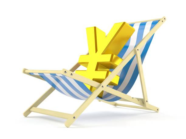 istock Yen currency on deck chair 1211490994