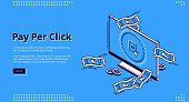 pay-per-click-werbung-isometrische-ziels