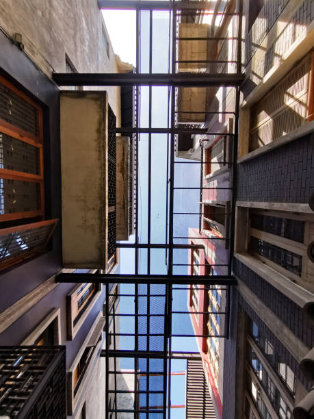 Modern chinese loft architecture  background