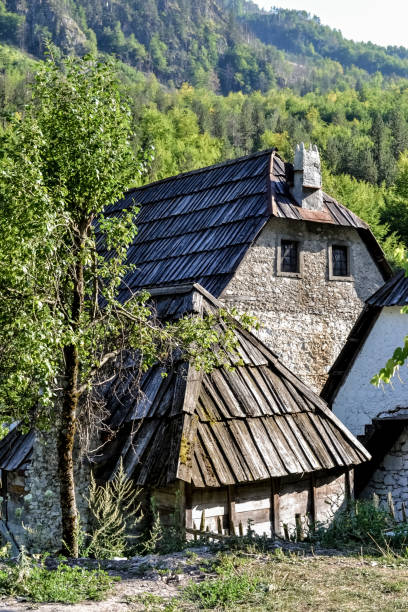 istock Albanian alps houses 1211496803