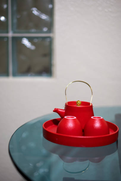 istock Teapot and cups for Chinese wedding tea ceremony 1211496892