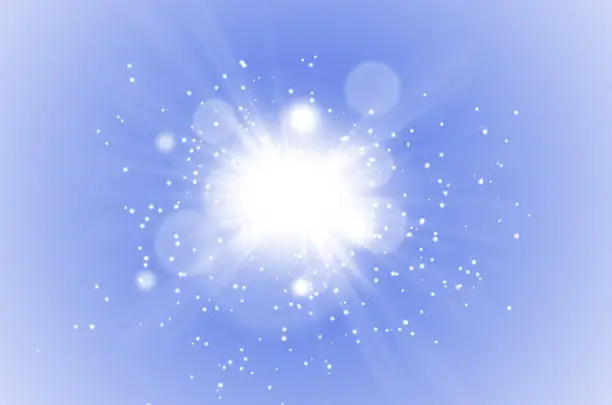 Vector illustration of star burst glitters