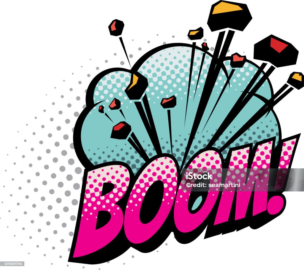 Boom Cartoon Comic Book Sound Blast Explosion Stock Illustration - Download  Image Now - Art, Bomb, Book - iStock