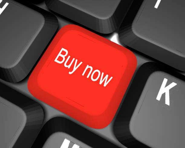 istock Keyboard with hot key for buy now 1211508628