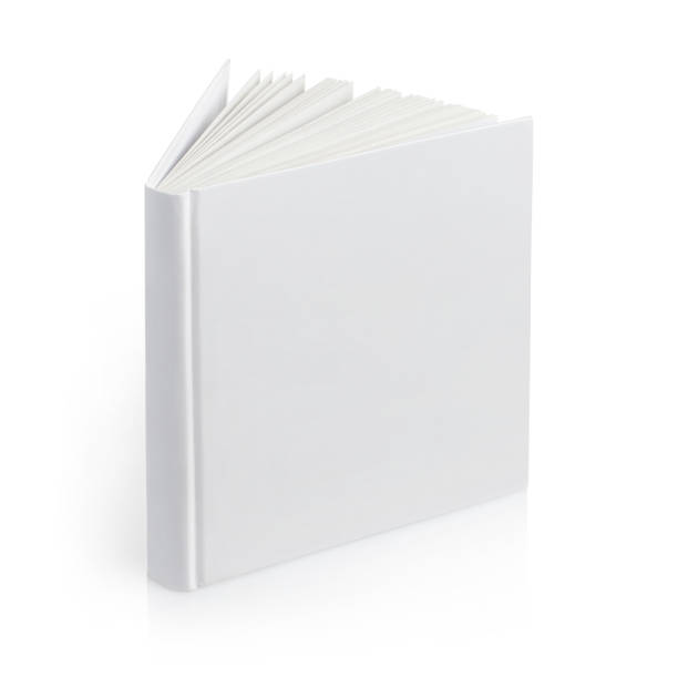 kwadratowa książka lub album na białym - title page zdjęcia i obrazy z banku zdjęć