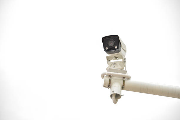 istock Surveillance camera in the open air. 1211526632