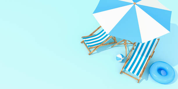 пляжные стулья - beach ball isolated vacations single object стоковые фото и изображения