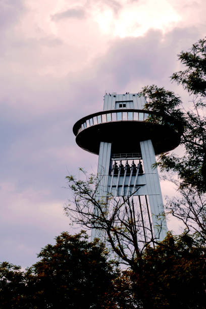 The UFO Bratislava is located just a little outside of the main city centre, hovering over Most SNP bridge and hosting an observation tower, a bar and a restaurant.