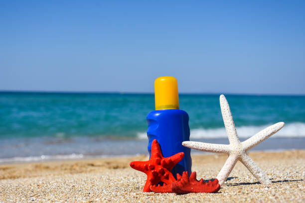 istock Summer vacation accessories on the beach 1211530788