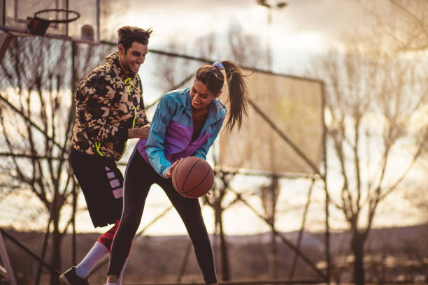 istock Couple who loves sport. 1211531238
