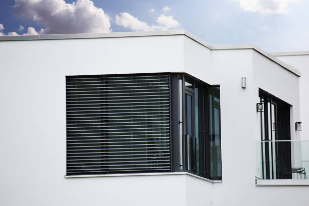 istock Window with modern blind, exterior shot 1211534952