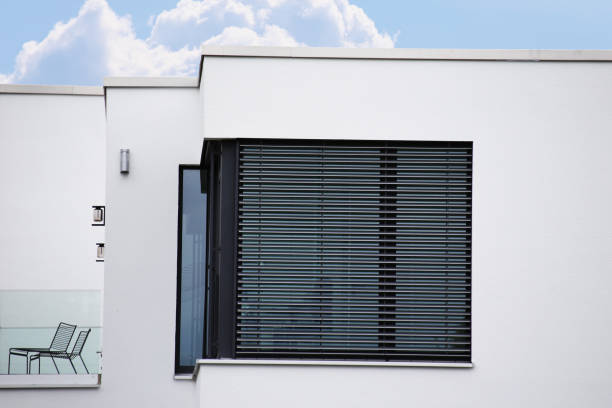 istock Window with modern blind, exterior shot 1211534970