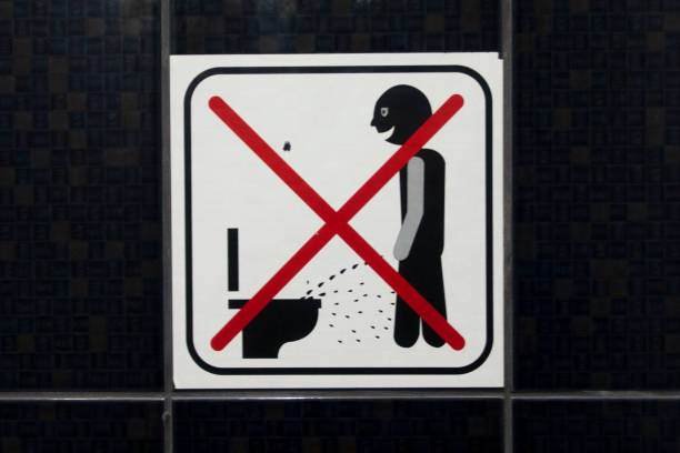 Modern toilet sign