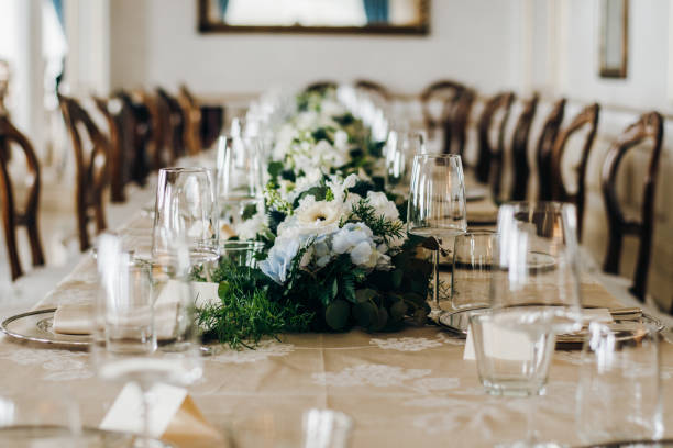istock Wedding banquet area 1211537468