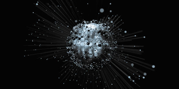 istock Creative abstract concept of big data or cyber security technology and connection. 1211547123