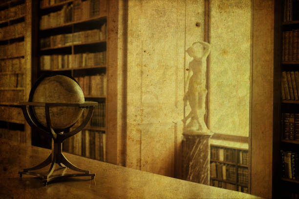 istock Vintage photo about a librarian's desk 121154805