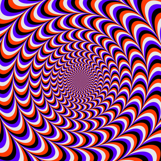 rounded color optical illusion. wzves design rounded color optical illusion. wzves design hypnosis circle stock illustrations