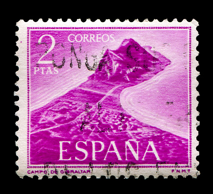 Spain Stamp: Shows British Gibraltar.