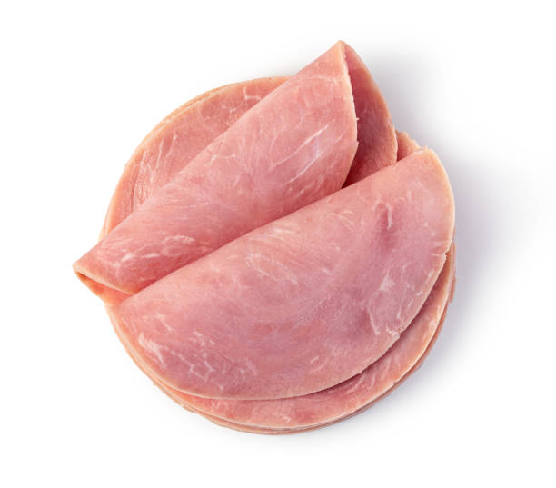istock pork ham slices on white background 1211564860