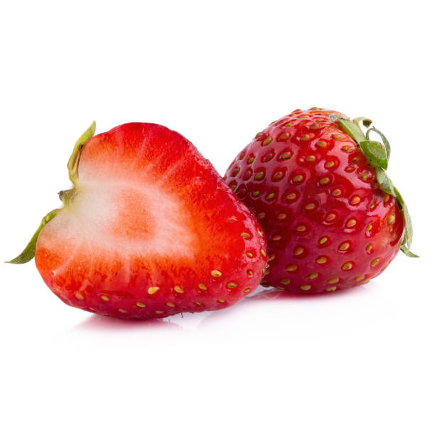 istock Fresh strawberries isolated on a white background 1211566170