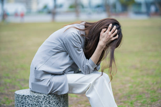istock Woman with stress 1211576428