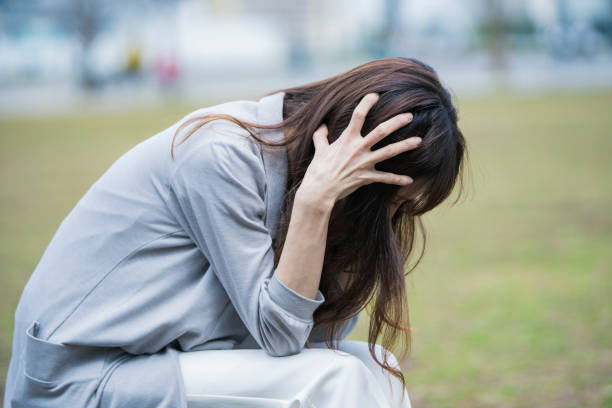 istock Woman with stress 1211576458
