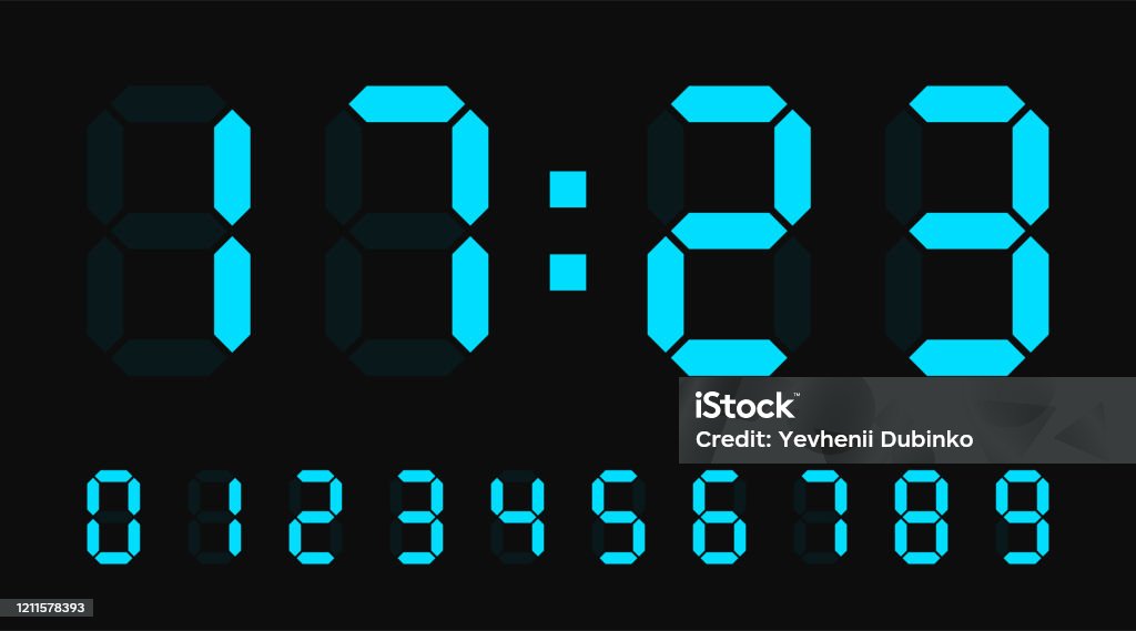 Электронные часы на черном фоне. Font Clock numbers. Digital Clock with no numbers. Шрифт электронные часы