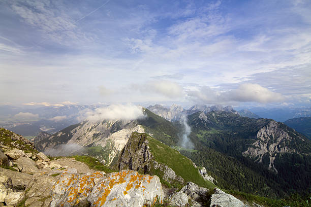 Cтоковое фото Панорамный номер с видом на Альпы и в Австрии