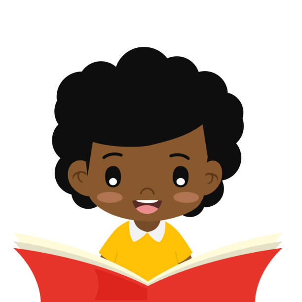 dziewczyna czytanie książki edukacyjnej izolowane na białym tle. - characters concentration relaxation happiness stock illustrations