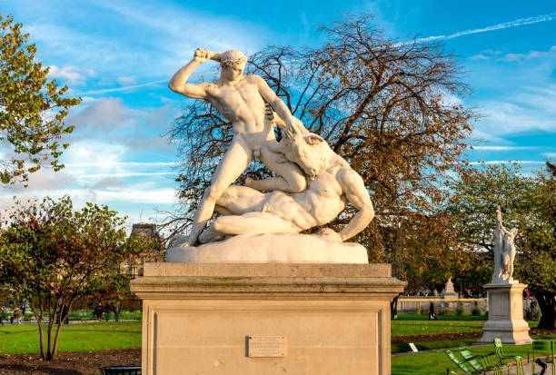 An antique statue of Theseus fighting with Minotaur in the Tuileries garden, Paris An antique statue of Theseus fighting with Minotaur in the Tuileries garden, Paris, France, autumn season, November 2017
Sculptures erected in 19th century minotaur photos stock pictures, royalty-free photos & images