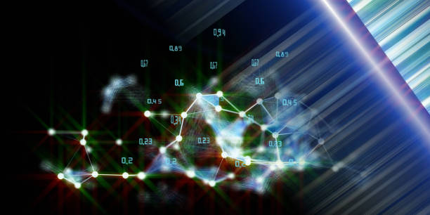 istock Abstract background of  glow polygonal concept of decision making  data.. Big data.  Business and science visualization of artificial intelligence. 1211583106