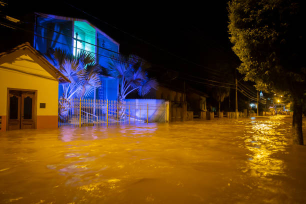 Brazilian floodwater stock photo
