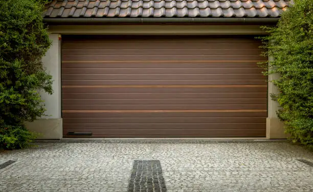 Modern automatic car garage door