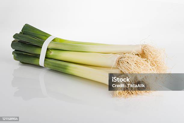 Bunch Of Leeks Stock Photo - Download Image Now - Allium Flower, Bunch, Color Image