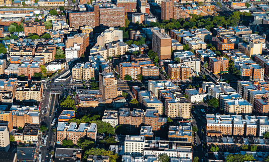 Aerial view of the Bronx, New York City