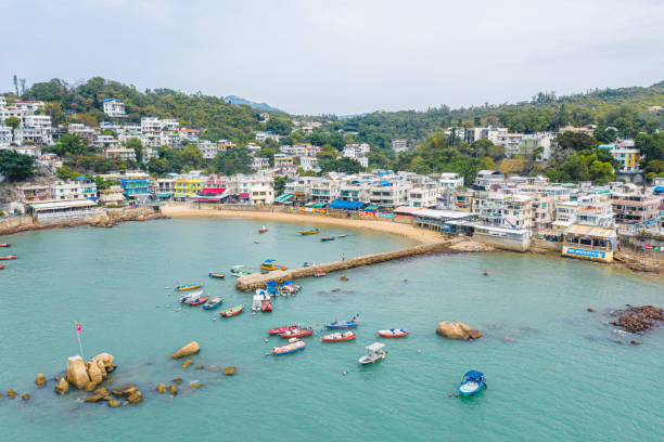 홍콩의 라마 섬 - lamma island 뉴스 사진 이미지