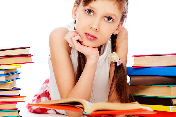 istock pretty smiley girl with books 121159313