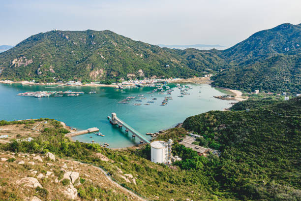 홍콩의 라마 섬 - lamma island 뉴스 사진 이미지