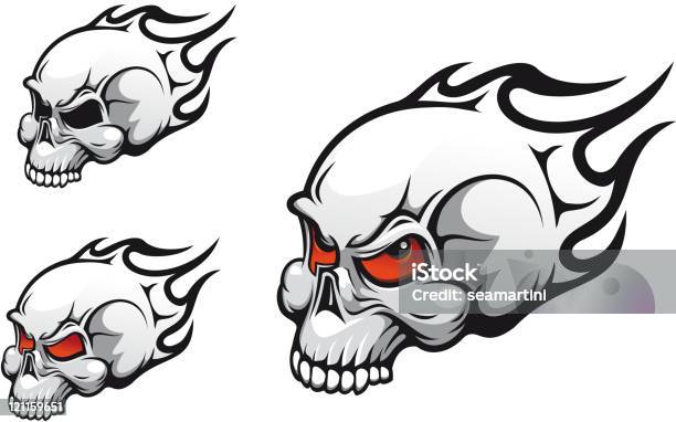 Danger Skull Stock Illustration - Download Image Now - Anatomy, Black Color, Cartoon