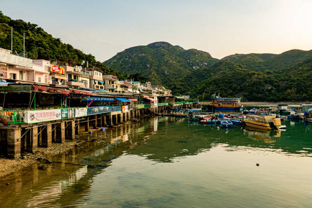 속쿠완 빌리지의 라마 아일랜드 시닉 하버 보트 - lamma island 뉴스 사진 이미지