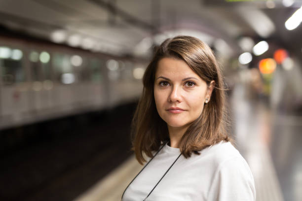 istock Woman on subway station 1211601246